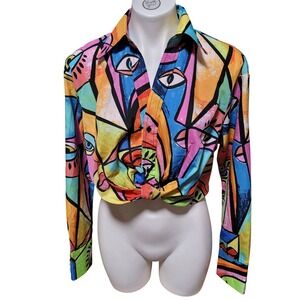 Live 4 Truth Abstract Picasso Pop Art Cropped top artistic unique abstract